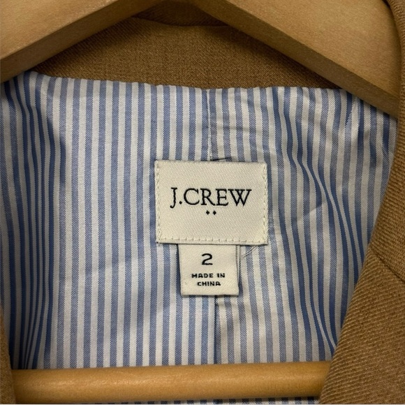 J.Crew Original Schoolboy Bazer in Camel Sz 2 - Picture 7 of 14